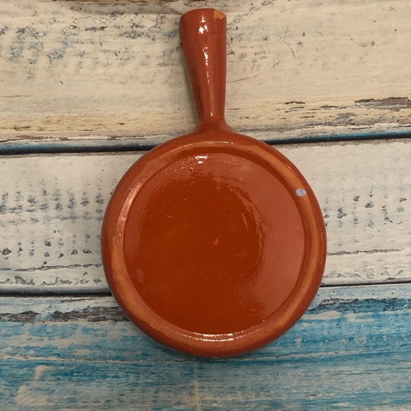 ⚡️⚡️Home Ceramic Bowl Pan with Handle Wall Decor Red Floral Print - Picture 3 of 7